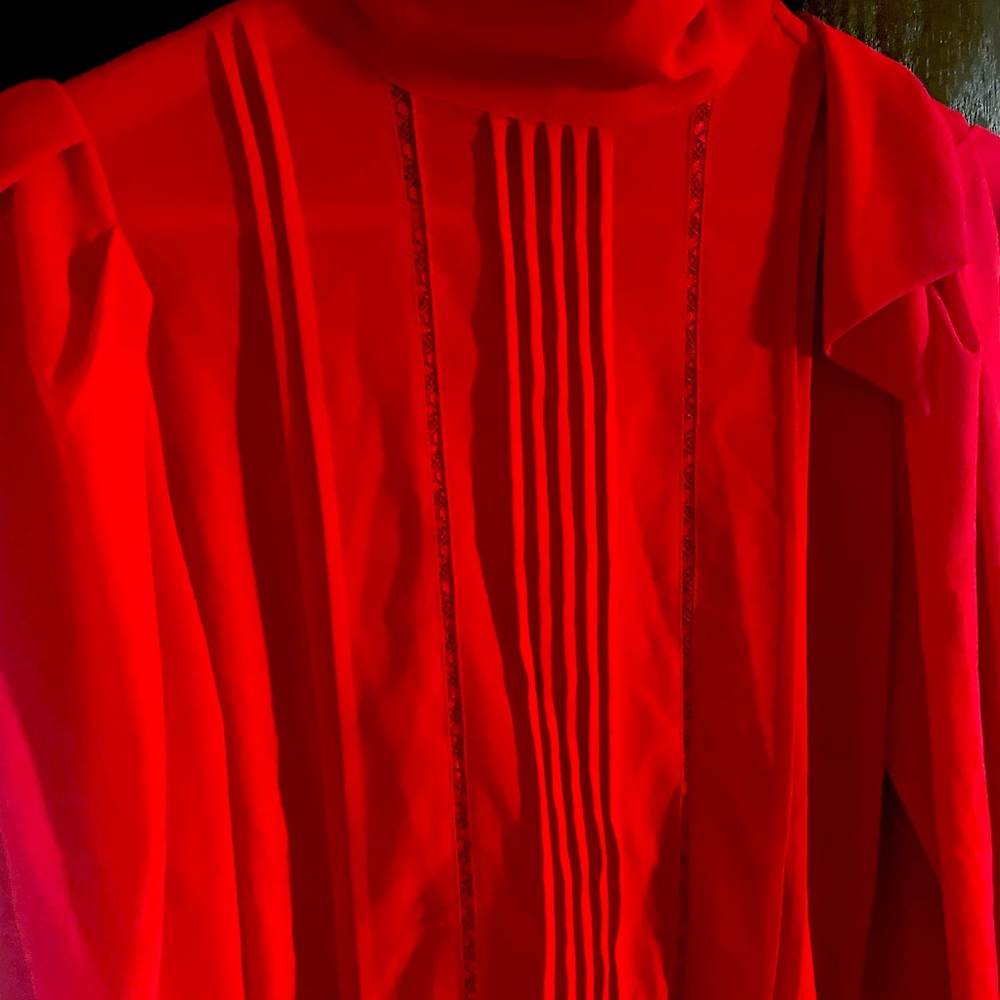Zara red blouse/top